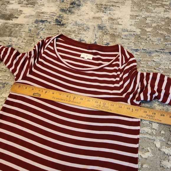 Lou & Grey signature soft long sleeve striped dress - Picture 10 of 15